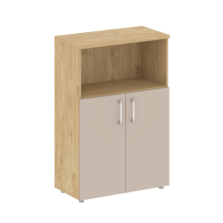 Шкаф средний широкий Shift SK.ST-2.1 (800x420x1207) (Тиквуд Светлый-Капучино)