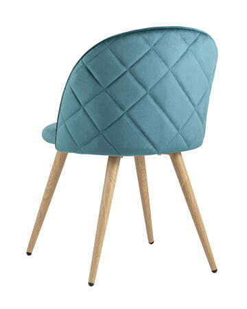 Стул Лион велюр с ромбами аквамарин (Стул Лион аквамарин)