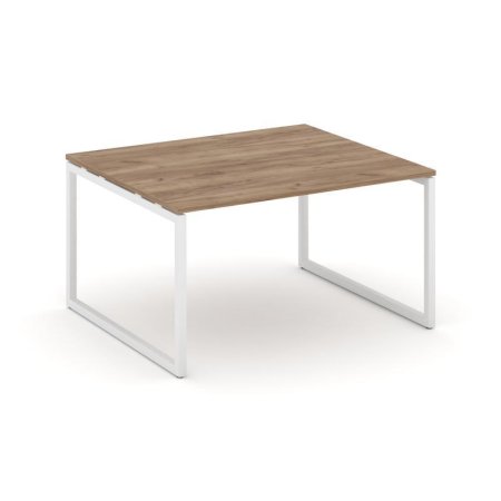 Стол переговорный SN-4O.SPRG-033.3 (1380х1180х750) (Дуб Табак/Металл Белый)