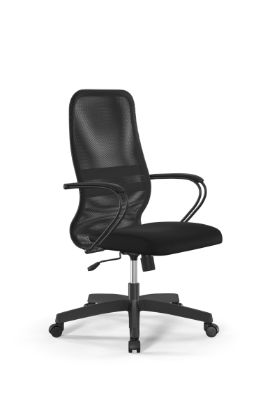 Кресло для руководителя Метта Sit 8 B2-8K - X1+UMF(X1) /Uh00/Wh00/K3bL(M09.B02.G15.W01) (Темно-серый | Черный)