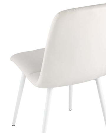 Стул Oliver экокожа белый белые ножки (Стул Oliver белый)