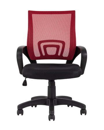Кресло офисное TopChairs Simple красное (Компьютерное кресло Simple красный)