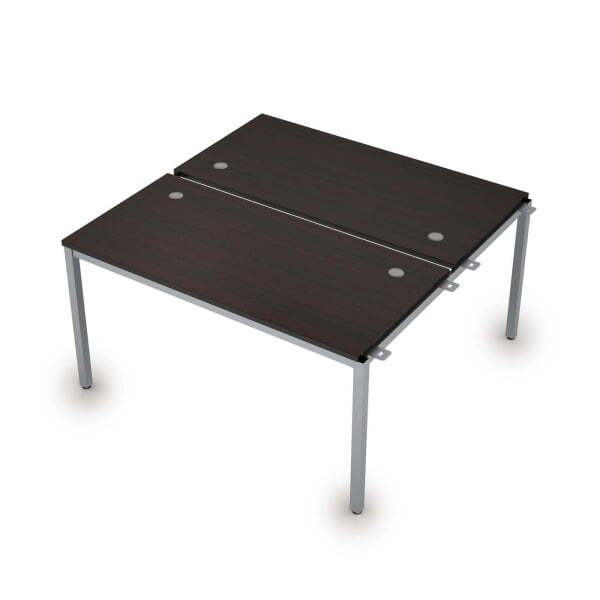 6МБН.279 Сдвоенные бенч-системы, начальный модуль (1400x1435x750) (Венге/Алюминий матовый)