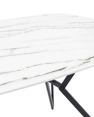 Стол обеденный Денвер 140*90 белый стеклянный (Стол обеденный Денвер белый)