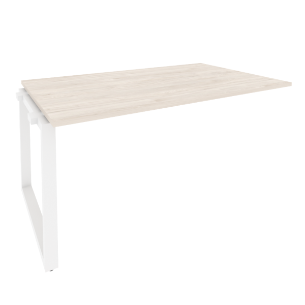 Проходной наборный элемент переговорного стола Onix O.MO-NPRG-4 1580x980x750 (Денвер Светлый/Белый Металл)