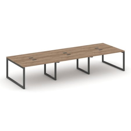 Рабочая станция 2-х сторонняя SN-5O.DRS-084 (4740х1632х750) (Дуб Табак/Металл Антрацит)