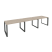 Рабочая станция на О-образном м/к Onix O.MO-RS-3.2.8 3540x800x750 (Тиквуд Темный/Белый Металл)