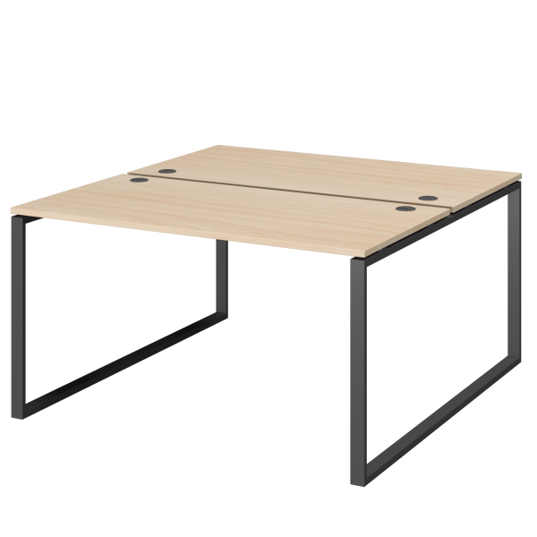Бенч двойной на 2 рабочих места Арго-М АМБ.О-004 1600x1496x760 (Бук/Антрацит)