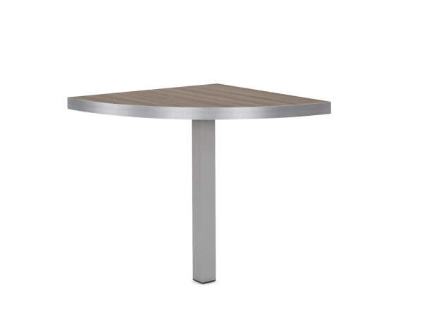 Сектор 90 стола переговоров с опорой Edvard EDV210 800x800x750 (Дуб темный)