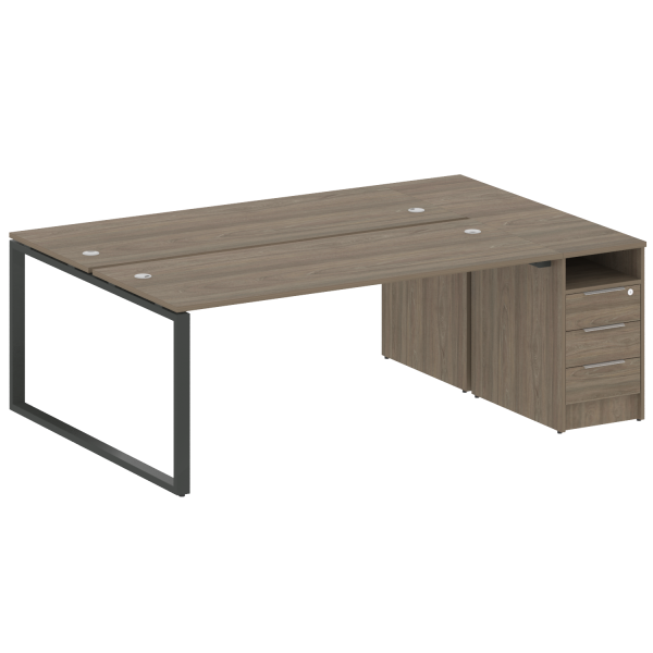 Рабочая станция Metal System Style БО.РС-СТП-2.5 2212x1475x750 (Вяз/Антрацит металл)