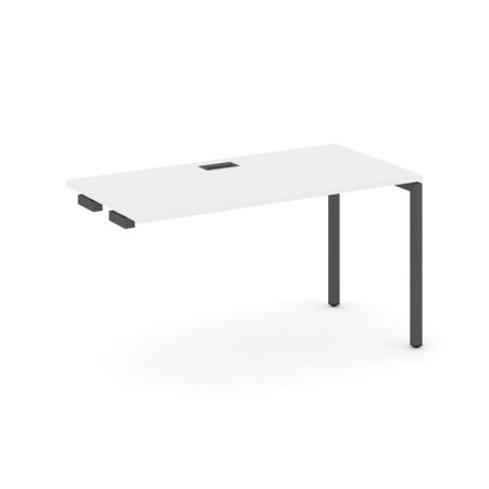 Стол-приставка к опорным элементам SN-4P.OPRS-013 (1380х700х750) (Белый/Металл Антрацит)