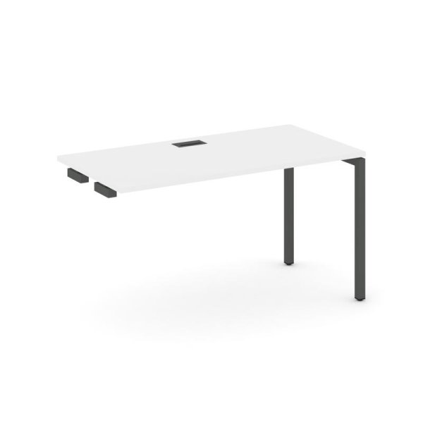 Стол-приставка к опорным элементам SN-4P.OPRS-003 (1380х600х750) (Белый/Металл Антрацит)