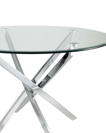 Стол Hydra D100 (Стол обеденный Гидра прозрачный)