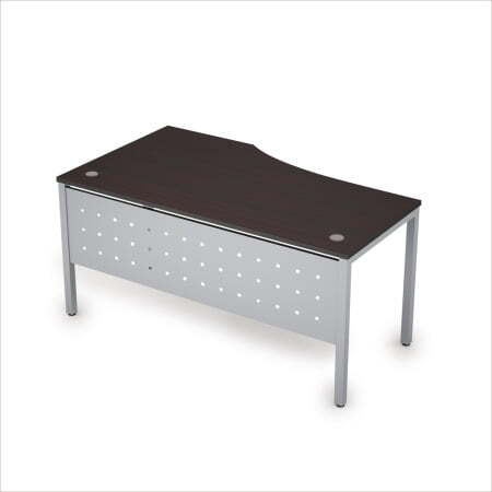 6МК.021 Стол криволинейн.прав. (1600x900x750) (Венге/Алюминий матовый)