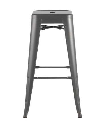 Стул барный TOLIX серебристый матовый (Стул барный Tolix серебристый, матовый)