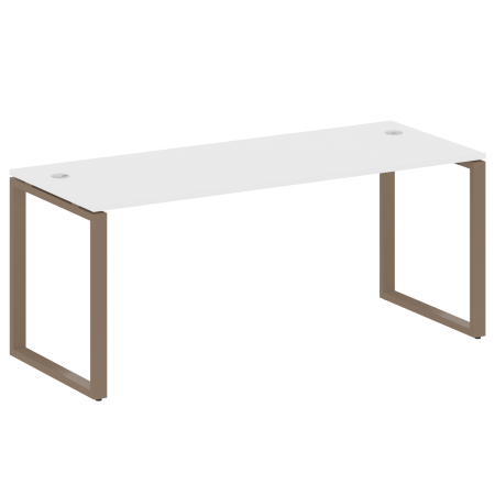 Стол письменный Metal System Style БО.СП-5 1800x720x750 (Белый/Мокко металл)