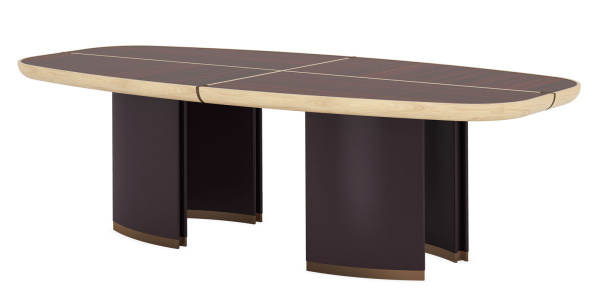 Стол переговоров BENTLEY 280 (2800x1400x760) (Шпон розового дерева TA55)