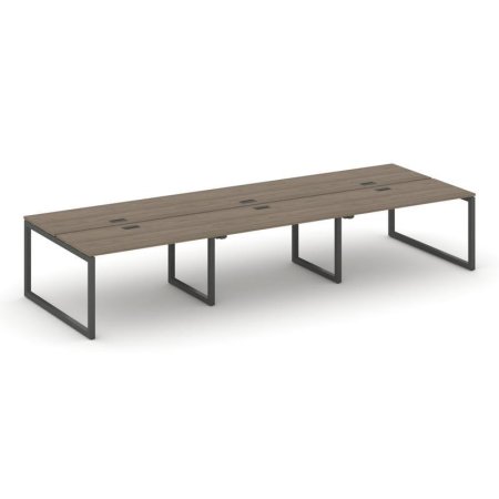 Рабочая станция 2-х сторонняя SN-5O.DRS-084 (4740х1632х750) (Вяз Благородный/Металл Антрацит)