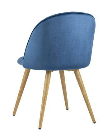 Стул Лион Страйпс велюр голубой (Стул Лион голубой)