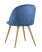 Стул Лион Страйпс велюр голубой (Стул Лион голубой)