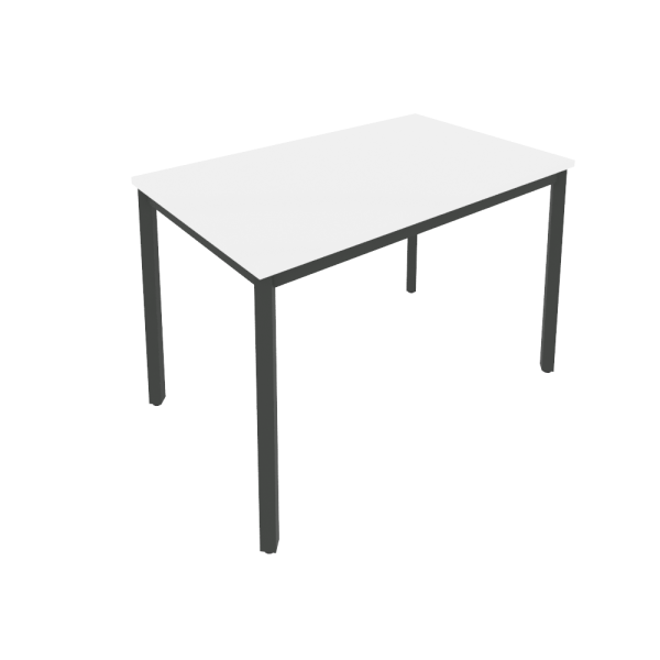 Стол письменный на металлокаркасе Slim С.СП-4 1180x720x750 (Белый/Антрацит металл)