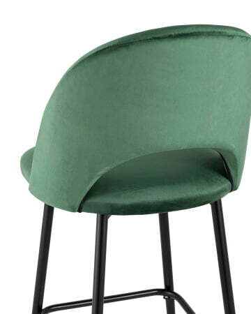 Стул барный Меган велюр зеленый (Стул барный Меган зеленый)