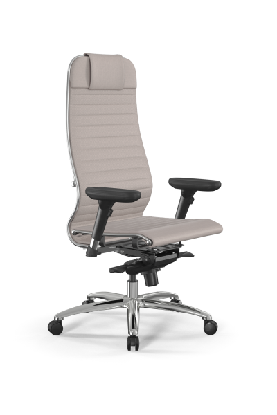 Кресло для руководителя Метта Samurai L1-3D - Infinity /Uc02/Nc02/D13P(M06.B31.G04.W03) (Светло-бежевый)