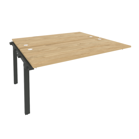 Наборный элемент рабочей станции на м/к Onix O.M-2.NRS-4.7 1580x1475x750 (Тиквуд Светлый/Черный металл)