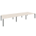 Рабочая станция на П-образном м/к Onix O.MP-D.RS-6.4.8 4740x1635x750 (Тиквуд Темный/Белый Металл)