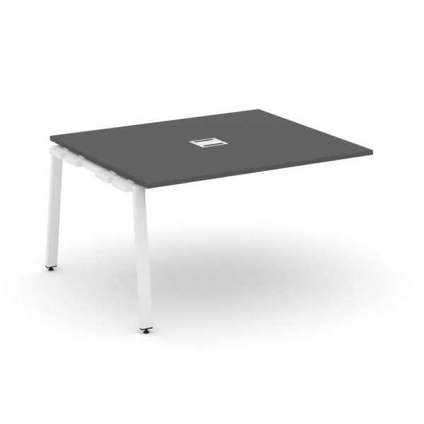 Проходной наборный элемент переговорного стола SN-6A.NSPRG-032 (1180х1180х750) (Антрацит/Металл Белый)