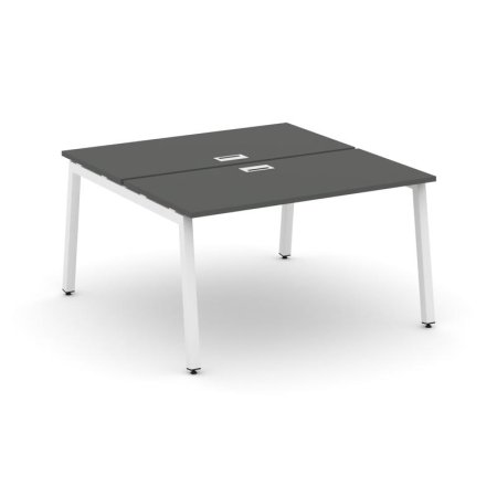 Рабочая станция 2-х сторонняя SN-5A.DRS-011 (980х1432х750) (Антрацит/Металл Белый)