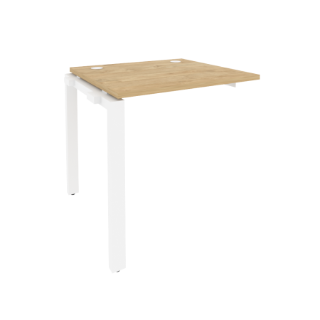 Наборный элемент рабочей станции на П-образном м/к Onix O.MP-1.NRS-0.7 780x720x750 (Тиквуд Светлый/Белый Металл)