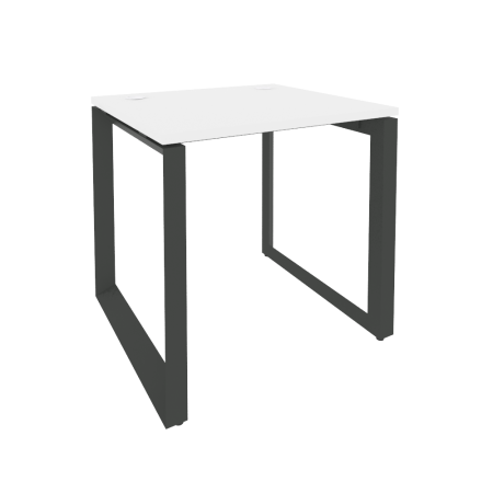 Стол рабочий на О-образном м/к Onix O.MO-SP-0.7 780x720x750 (Белый Бриллиант/Черный металл)