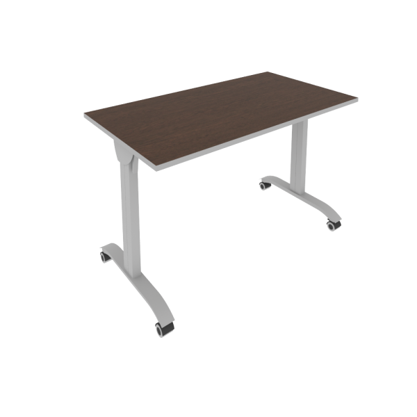 Стол складной мобильный Mobile system СМ-3 1200x650x757 (Венге Цаво-Титан/Серый металл)