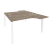 Рабочая станция на П-образном м/к Onix O.MP-D.SA-2 1380x1995x750 (Тиквуд Темный/Белый Металл)