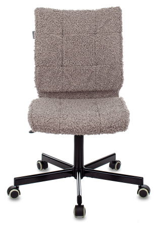 Кресло СН-330М серый экомех крестов. металл черный (Серый)