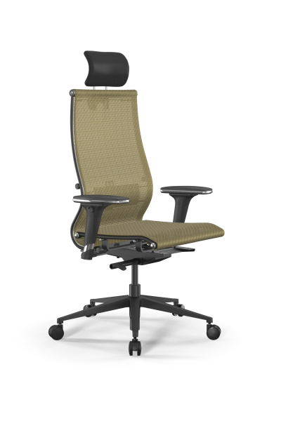 Кресло для руководителя Метта SynchroSit 10 B2-107D - T /Km00/Nb00/D32P/H3mL-2D(M23.B11.G19.W03) (Золотой)