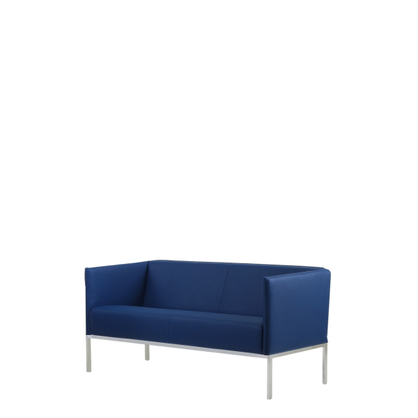 Диван офисный Бора (М-46) 2-х местный (Синий)