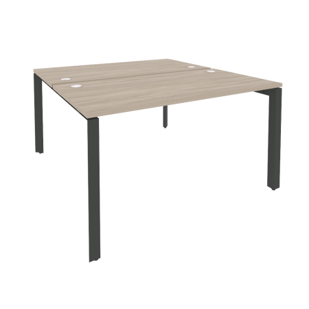 Рабочая станция на П-образном м/к Onix O.MP-D.RS-2.3.7 1380x1475x750 (Дуб Аттик/Черный металл)