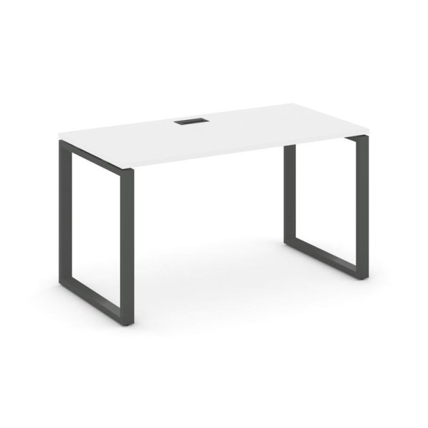 Стол письменный SN-6O.SP-001 (980х600х750) (Белый/Металл Антрацит)