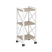 Стеллаж на колесных опорах-3 полки VR.L-MST.K-3.4 400x400x968 (Тиквуд Темный/Белый металл)