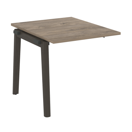 Проходной наборный элемент переговорного стола на деревянных опорах Onix Wood OW.NPRG-0 780x980x750 (Тиквуд Темный/Дуб Темный)