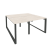 Рабочая станция на О-образном м/к Onix O.MO-D.RS-4.0.8 1560x1635x750 (Тиквуд Темный/Белый Металл)