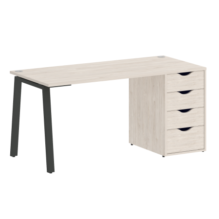 Стол письменный VR.SP-3-158.4.A 1580x720x750 (Денвер Светлый/Антрацит Металл)