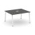 Стол переговорный SN-6A.SPRG-032 (1180х1180х750) (Тиквуд Светлый/Металл Антрацит)