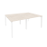 Рабочая станция на П-образном м/к Onix O.MP-D.RS-4.1.7 1960x1475x750 (Тиквуд Темный/Белый Металл)