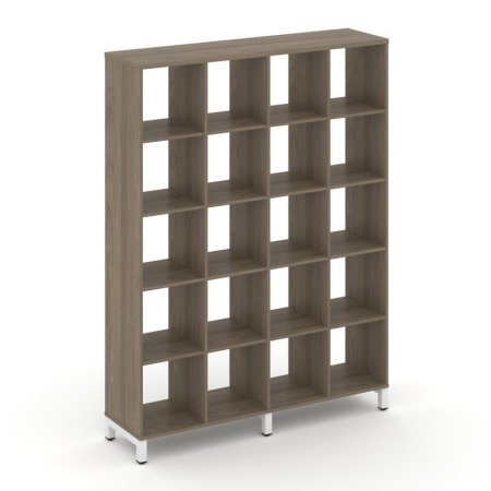 Каркас стеллажа 5 ярусов SN.KS-540 (1488х400х1982) (Вяз Благородный/Металл Белый)