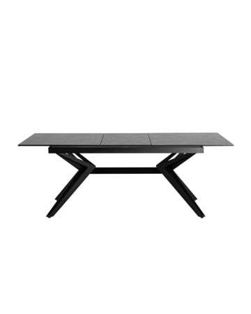 Стол обеденный Олимпия раскладной 160-210*90 керамика темная (Стол обеденный Олимпия черный)