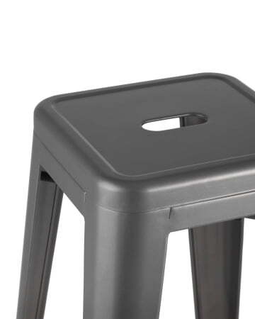 Стул барный TOLIX серебристый матовый (Стул барный Tolix серебристый, матовый)