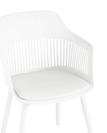 Стул Crocus с подушкой белый (Стул пластиковый Crocus белый)